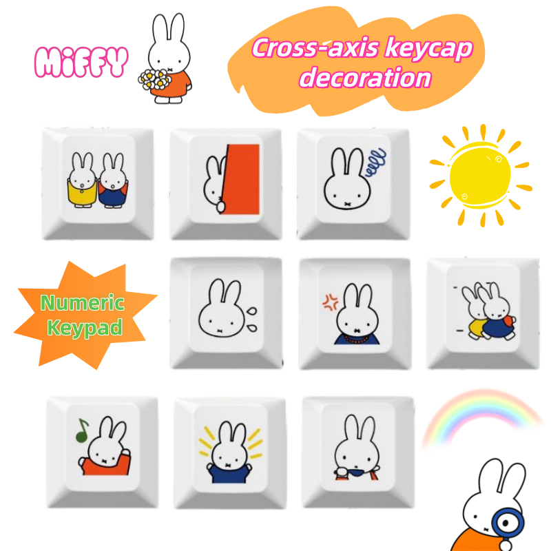 New Miffy rabbit cartoon cute  - огляд і ціна Gaming Keyboard Mechanical