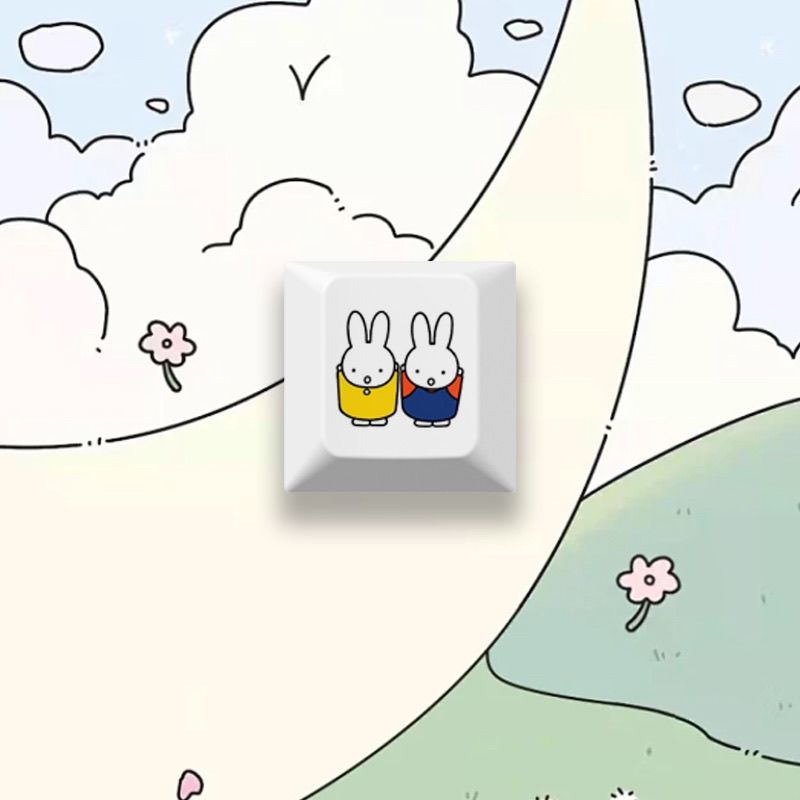 New Miffy rabbit cartoon cute  - огляд і ціна Gaming Keyboard Mechanical
