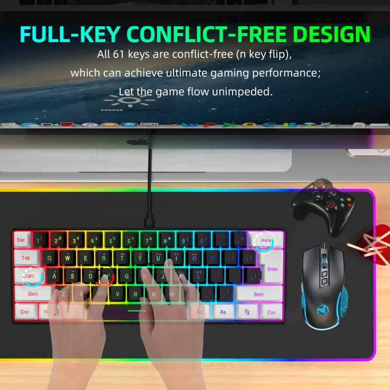 Keyboard and Mouse 60% Compute - огляд і ціна Gaming Keyboard Ergonomic