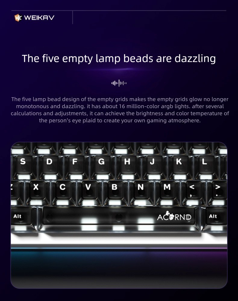 NEW WEIKAV Nut65 Aluminum Allo - огляд і ціна Gaming Keyboard Mini Mechanical