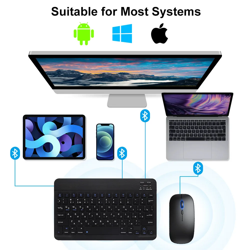 New 2025 Bluetooth Wireless Ke - огляд і ціна Gaming Keyboard And Mouse Wireless