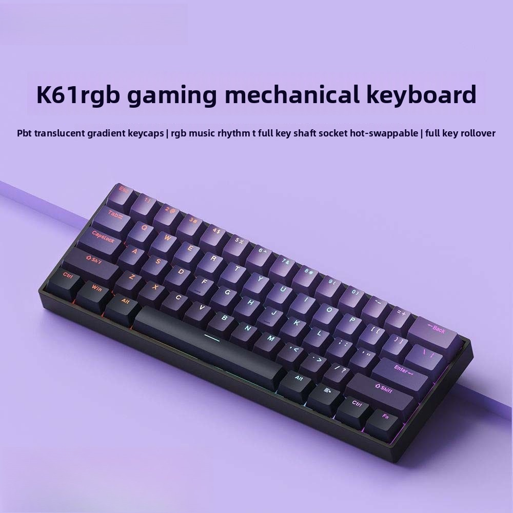 Teclado 60% wireless bluetooth - огляд і ціна Gaming Keyboard Mini Mechanical