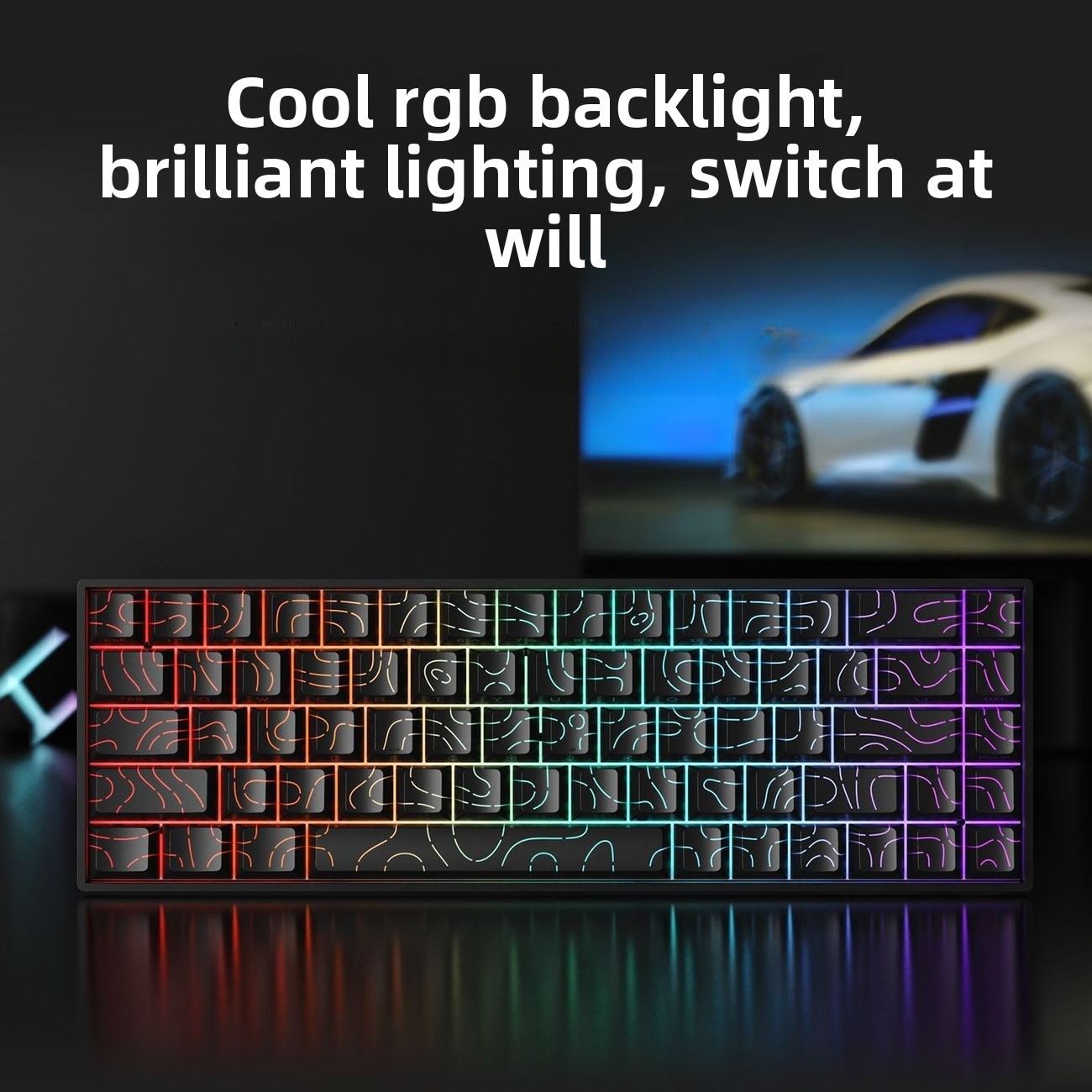 Teclado 60% wireless bluetooth - огляд і ціна Gaming Keyboard Mini Mechanical