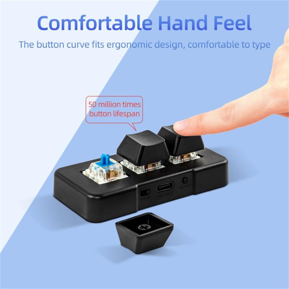 MK321-Pro Small Keyboard 3-key - огляд і ціна Gaming Keyboard Mini Mechanical