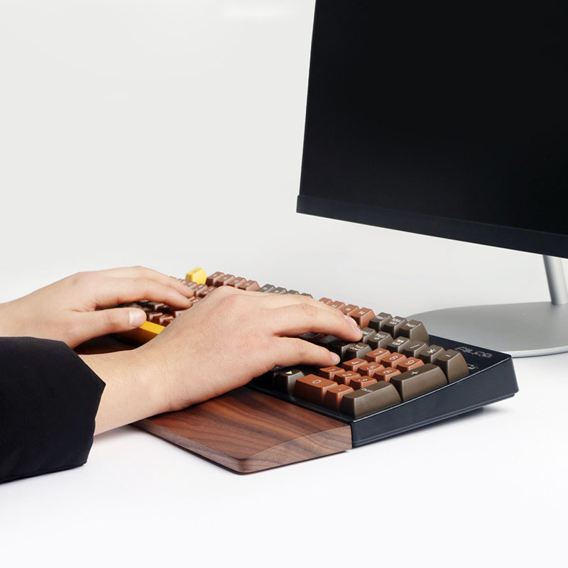 One-Hand Oak Walnut Wooden Key - огляд і ціна Gaming Keyboard Number Pad