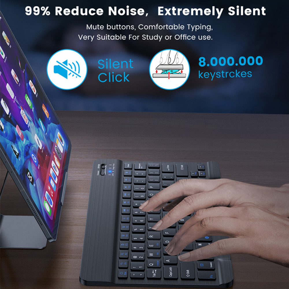 10 lnch Wireless  Bluetooth Mi - огляд і ціна Gaming Keyboard And Mouse Wireless