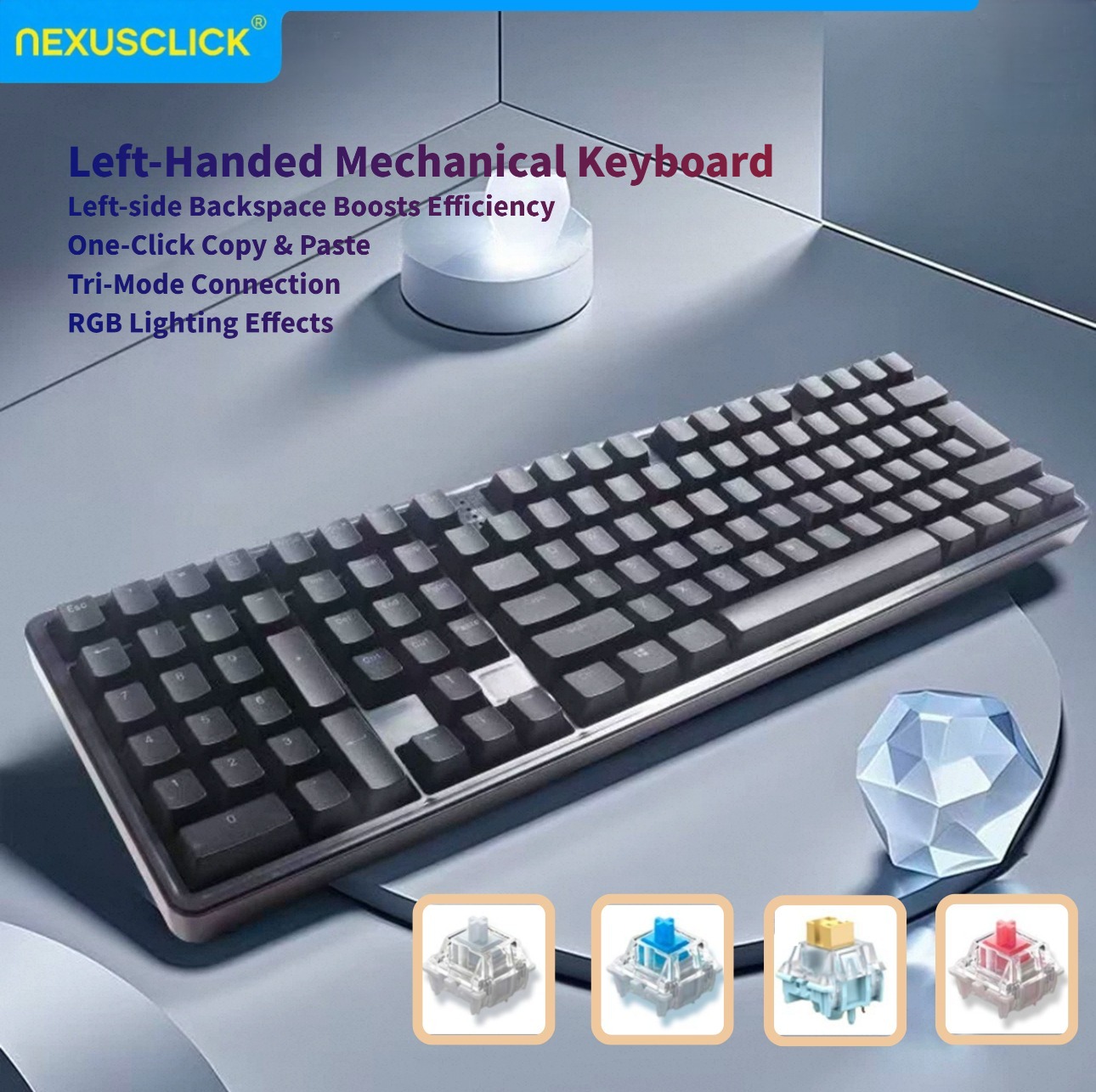 NexusClick Ergonomic Left Hand - огляд і ціна Gaming Keyboard Number Pad
